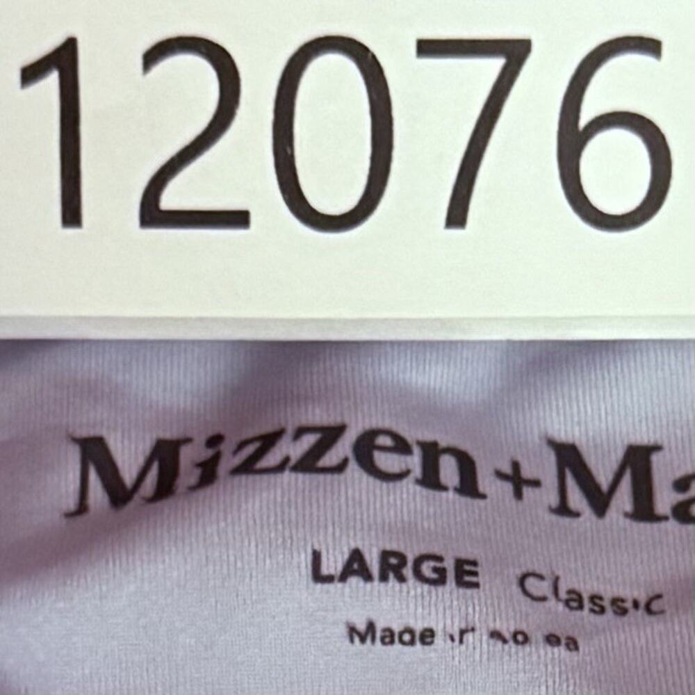 Mizzen Main Polo Shirt Mens Large Classic Performance Stretch Light Blue - Picture 10 of 10